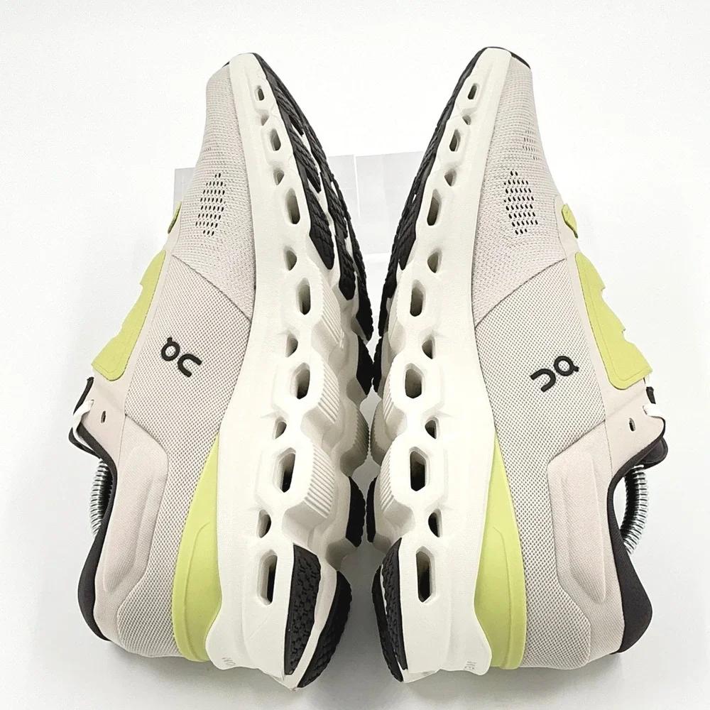 On Running Cloudstratus 3 Womens Size 10 White Lime Road Shoes NEW Sneakers $179